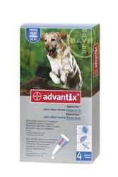 Адвантикс капли для собак от 25кг. Байер. 160грн
